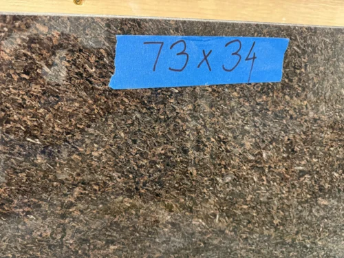 IMG_8993-1-scaled Natural granite, Brown/Black speckle .Perfect for small vanity tops, shower seats, window sills, door sills, or similar applications.